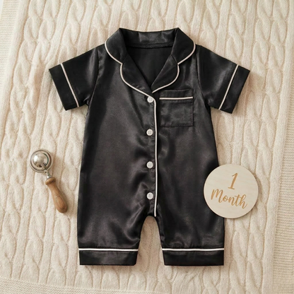 LullaLuxe Baby Satin Pajamas