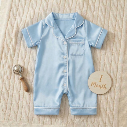 LullaLuxe Baby Satin Pajamas