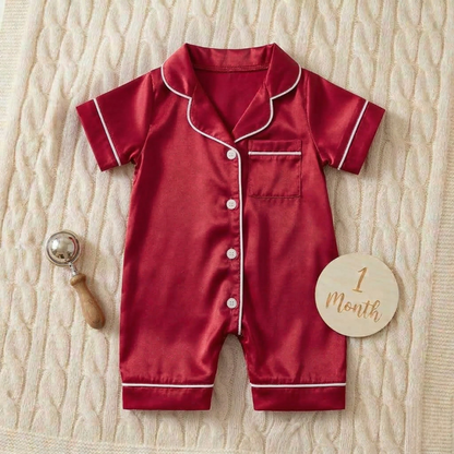 LullaLuxe Baby Satin Pajamas