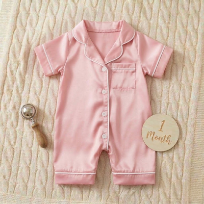 LullaLuxe Baby Satin Pajamas